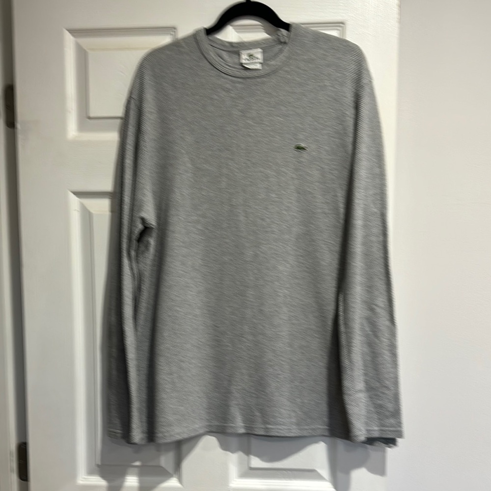 Lacoste Men's Gray Long Sleeve Shirt